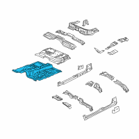 OEM 2010 Dodge Dakota Pan-Floor Diagram - 55112549AA