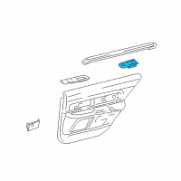 OEM 2007 Ford Freestyle Handle, Inside Diagram - 5F9Z-74266A24-AAA