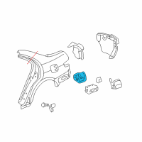 OEM 2003 Honda Accord Adapter, Fuel Cap Diagram - 63915-SDA-A00ZZ