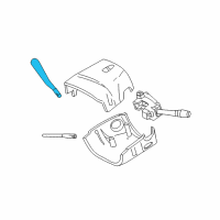 OEM 2002 Mercury Sable Shift Lever Diagram - 5F1Z-7210-D