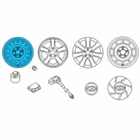 OEM 2013 Hyundai Elantra 16 Inch Steel Wheel Diagram - 52910-3X170