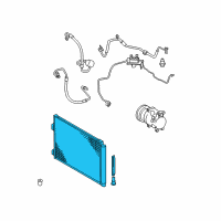 OEM 2009 Toyota RAV4 Condenser Diagram - 88460-0R011