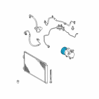 OEM 2008 Toyota Highlander Clutch & Pulley Diagram - 88410-33150