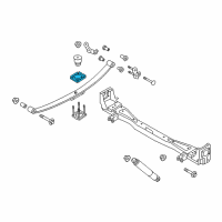 OEM Nissan Rear Spring Seat-Rubber Upper Diagram - 55052-3LM0B