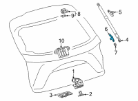 OEM 2022 Lexus NX350h BRACKET, BACK DOOR D Diagram - 68947-78030