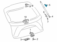 OEM 2022 Lexus NX350h BRACKET, BACK DOOR D Diagram - 68946-78030