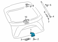 OEM 2022 Lexus NX450h+ Lock Assy, Back Door Diagram - 69350-42070