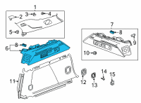 OEM 2021 Buick Envision Quarter Trim Panel Diagram - 84981371