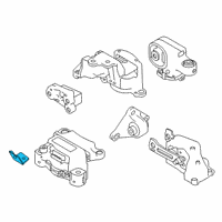 OEM 2020 Nissan Altima Engine Mount Bracket (Rear) Diagram - 11238-6CT0A