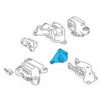 OEM 2022 Nissan Altima Engine Mount Bracket, Rear Diagram - 11332-6CA0A