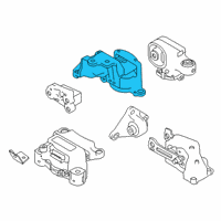 OEM 2019 Nissan Altima Engine Mounting Insulator , Right Diagram - 11210-6CA0A