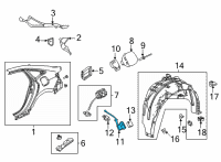 OEM Honda Civic ACTUATOR, FUEL LID Diagram - 74700-T20-A01