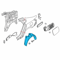 OEM 2018 Kia Cadenza Guard Assembly-Rear Wheel Diagram - 86821F6000