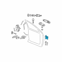 OEM 2011 Ram Dakota Door Hinge Diagram - 55275631AB