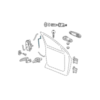 OEM Dodge Ram 3500 Handle-Inside Release Diagram - 1CR97ZJ3AA