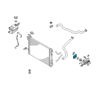 OEM Kia Sorento Fitting-COOLANT Inlet Diagram - 256302G700