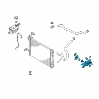 OEM 2012 Hyundai Santa Fe Control Assembly-Coolant Temperature Diagram - 25600-2G500