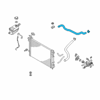 OEM 2015 Kia Sorento Hose-Radiator Upper Diagram - 254112P600