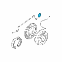 OEM 1998 Infiniti QX4 Sensor Rotor-Anti SKID Rear Diagram - 47950-0W000