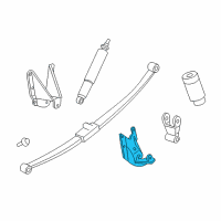 OEM 2002 Lincoln Blackwood Leaf Spring Shackle Diagram - F75Z5775DB