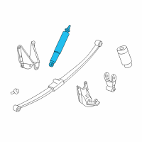 OEM Lincoln Blackwood Shock Diagram - 2C6Z-18125-AA