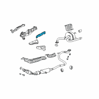 OEM 2012 Toyota Matrix Manifold Gasket Diagram - 17173-37010