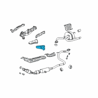 OEM 2010 Scion xD Exhaust Manifold Support Bracket Diagram - 17118-37010