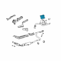 OEM 2018 Toyota Prius C Heat Shield Diagram - 58327-52121