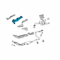 OEM 2018 Toyota Corolla iM Exhaust Manifold Diagram - 17141-0T200