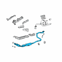 OEM 2009 Scion xD Front Pipe Diagram - 17410-37270