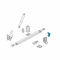 OEM Cadillac Escalade ESV Shackle Diagram - 22820716