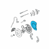 OEM Chrysler LHS Shield-Brake Diagram - 4728110