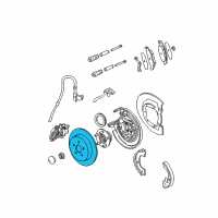 OEM 2001 Chrysler Sebring Brake Rotor Diagram - 5085651AD