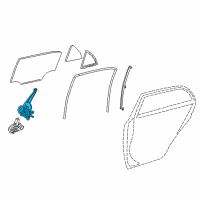 OEM 2017 Toyota Corolla Window Regulator Diagram - 69804-02240