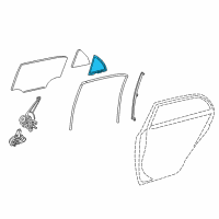 OEM 2019 Toyota Corolla Glass Weatherstrip Diagram - 68189-02160