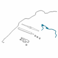 OEM Ford C-Max Washer Hose Diagram - DM5Z-17408-B