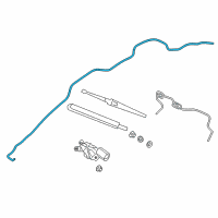 OEM 2014 Ford C-Max Washer Hose Diagram - DM5Z-17A605-H