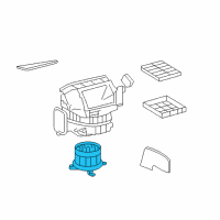 OEM 2013 Lexus LX570 Motor Sub-Assy, Blower Diagram - 87103-60481