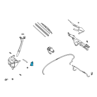 OEM Lexus RX300 Motor And Pump Assy, Windshield Washer Diagram - 85330-14490