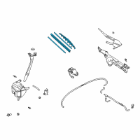 OEM 2000 Lexus RX300 Front Wiper Blade, Right Diagram - 85212-36030