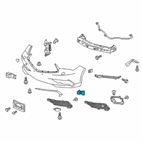 OEM Acura TLX Sensor Assembly (Modern Steel Metallic) Diagram - 39680-TEX-Y11ZF