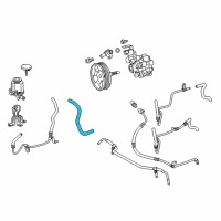 OEM 2015 Toyota 4Runner Reservoir Hose Diagram - 44348-60430