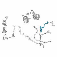 OEM Lexus GX460 Power Steering Return Tube Sub-Assembly Diagram - 44406-60030