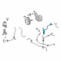 OEM 2022 Lexus GX460 Power Steering Return Tube Sub-Assembly Diagram - 44406-60030