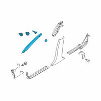 OEM 2008 Kia Amanti Trim Assembly-Front Pillar Diagram - 858103F01029