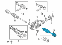 OEM 2022 BMW 230i xDrive EXCHANGE OUTPUT SHAFT LEFT F Diagram - 31-60-9-454-247