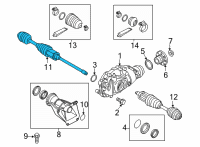 OEM 2022 BMW 230i xDrive EXCHANGE OUTPUT SHAFT RIGHT Diagram - 31-60-9-454-248