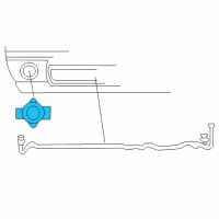 OEM 2002 Dodge Ram 1500 Fog Lamp And Bracket Diagram - 55077474AE