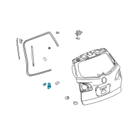 OEM 2015 Buick Enclave Lift Cylinder Lower Bracket Diagram - 15792710