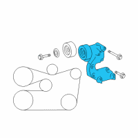 OEM 2016 Lexus IS350 Tensioner Assy, V-Ribbed Belt Diagram - 16620-31021